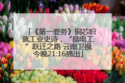 《第一要务》铜芯织就工业史诗，“昆电工”跃迁之路 云南卫视今晚21:16播出